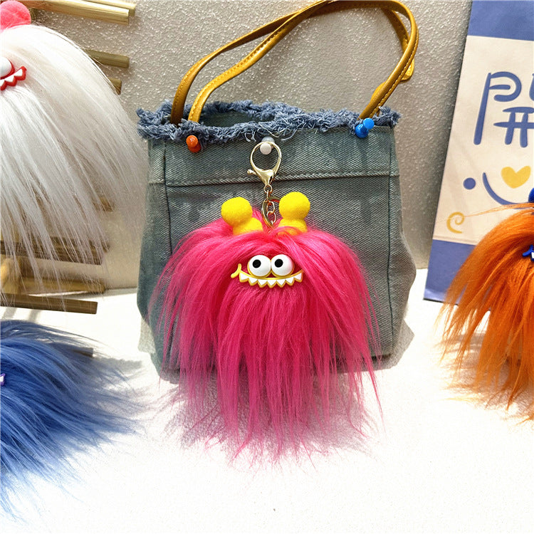 Kawaii Monster Plush Keychain - Sausage Mouth Bag Charm Pendant