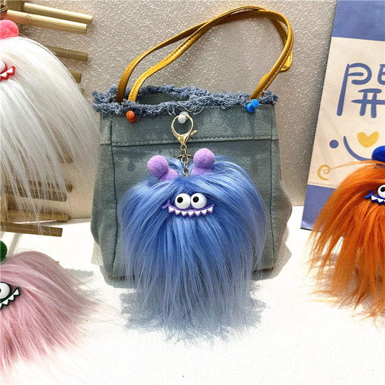 Kawaii Monster Plush Keychain - Sausage Mouth Bag Charm Pendant