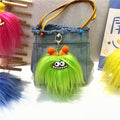 Kawaii Monster Plush Keychain - Sausage Mouth Bag Charm Pendant