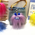 Kawaii Monster Plush Keychain - Sausage Mouth Bag Charm Pendant