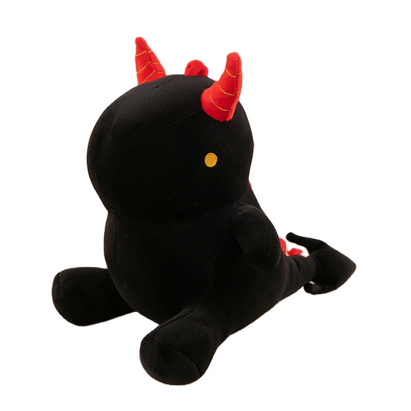 Ugly Cute Black Dinosaur Weighted Plush - Squishy Anxiety Relief Doll