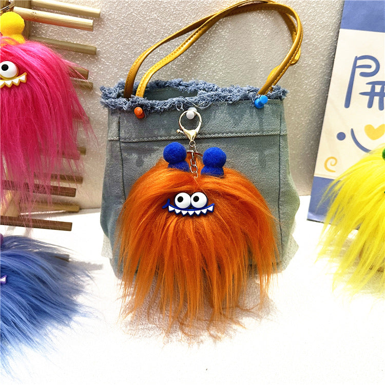 Kawaii Monster Plush Keychain - Sausage Mouth Bag Charm Pendant